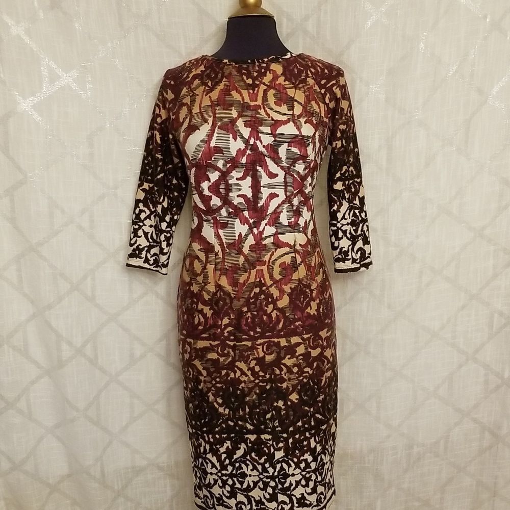 Rabbit Rabbit Rabbit design Womens Dress Size 4 Abstract Vintage